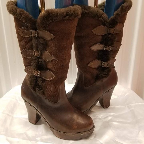 Y2K FRYE PLATFORM BOOTS - Picture 7 of 14